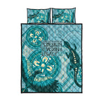 NAIDOC 2025 Strength Vision & Legacy Quilt Bed Set Future Dreaming - Teal