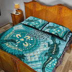 NAIDOC 2025 Strength Vision & Legacy Quilt Bed Set Future Dreaming - Teal