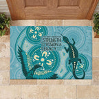 NAIDOC 2025 Strength Vision & Legacy Rubber Doormat Future Dreaming - Teal
