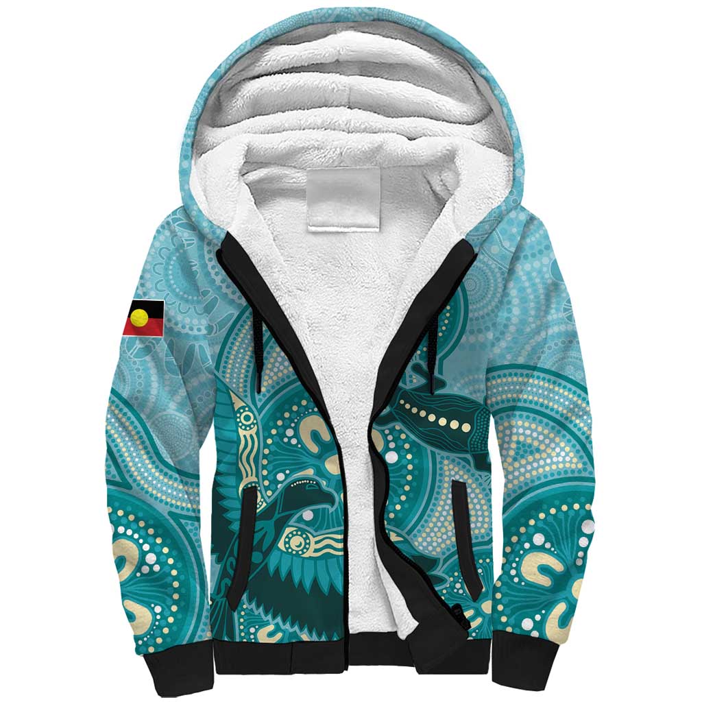 NAIDOC 2025 Strength Vision & Legacy Sherpa Hoodie Future Dreaming - Teal