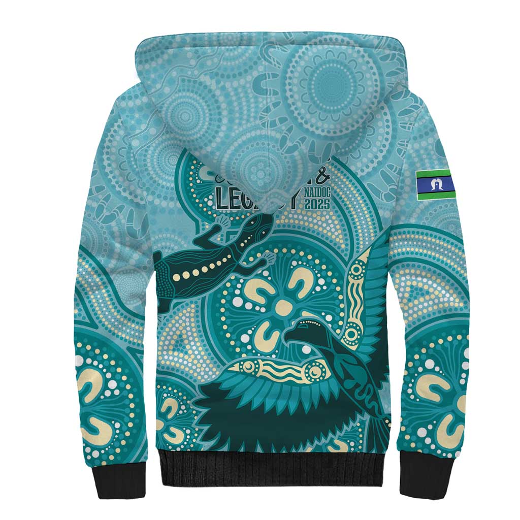 NAIDOC 2025 Strength Vision & Legacy Sherpa Hoodie Future Dreaming - Teal