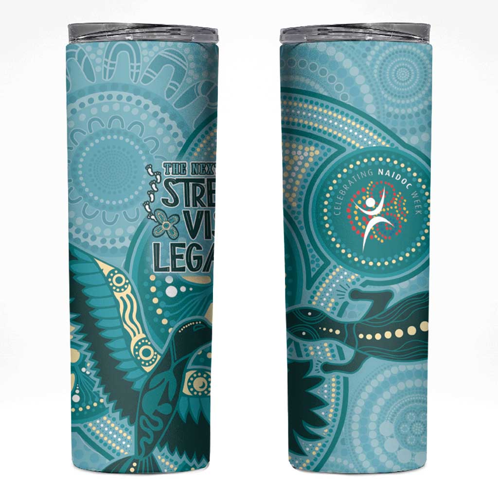 NAIDOC 2025 Strength Vision & Legacy Skinny Tumbler Future Dreaming - Teal
