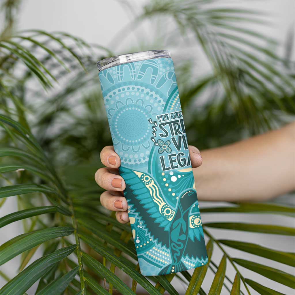 NAIDOC 2025 Strength Vision & Legacy Skinny Tumbler Future Dreaming - Teal