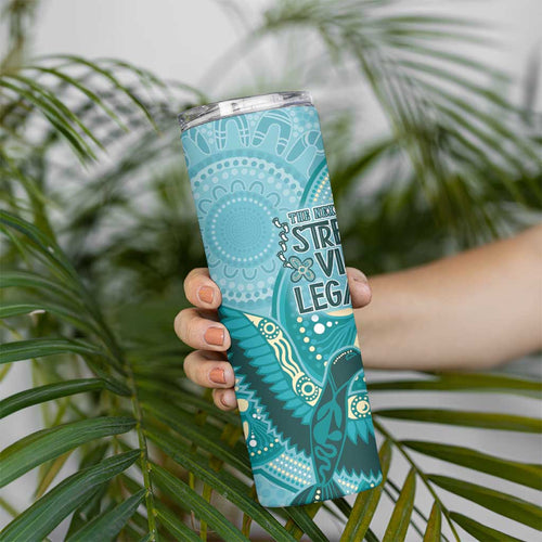 NAIDOC 2025 Strength Vision & Legacy Skinny Tumbler Future Dreaming - Teal