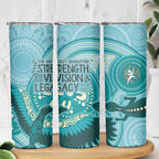NAIDOC 2025 Strength Vision & Legacy Skinny Tumbler Future Dreaming - Teal