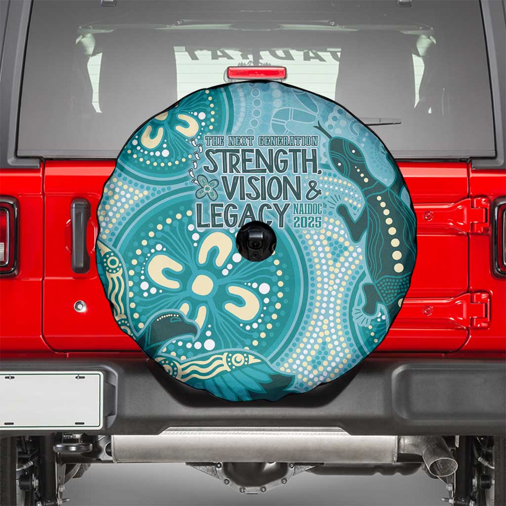 NAIDOC 2025 Strength Vision & Legacy Spare Tire Cover Future Dreaming - Teal