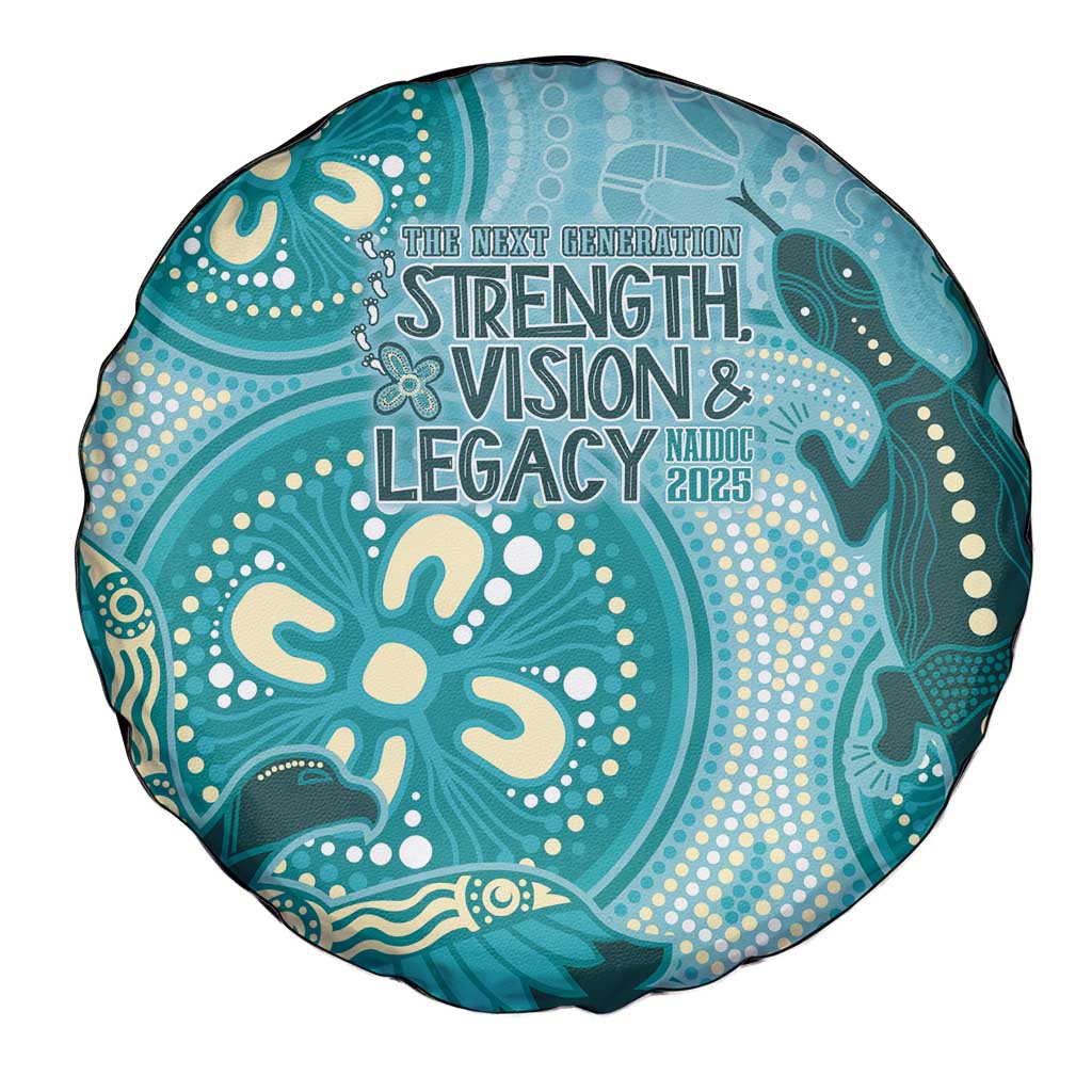 NAIDOC 2025 Strength Vision & Legacy Spare Tire Cover Future Dreaming - Teal