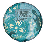 NAIDOC 2025 Strength Vision & Legacy Spare Tire Cover Future Dreaming - Teal