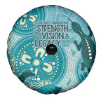 NAIDOC 2025 Strength Vision & Legacy Spare Tire Cover Future Dreaming - Teal