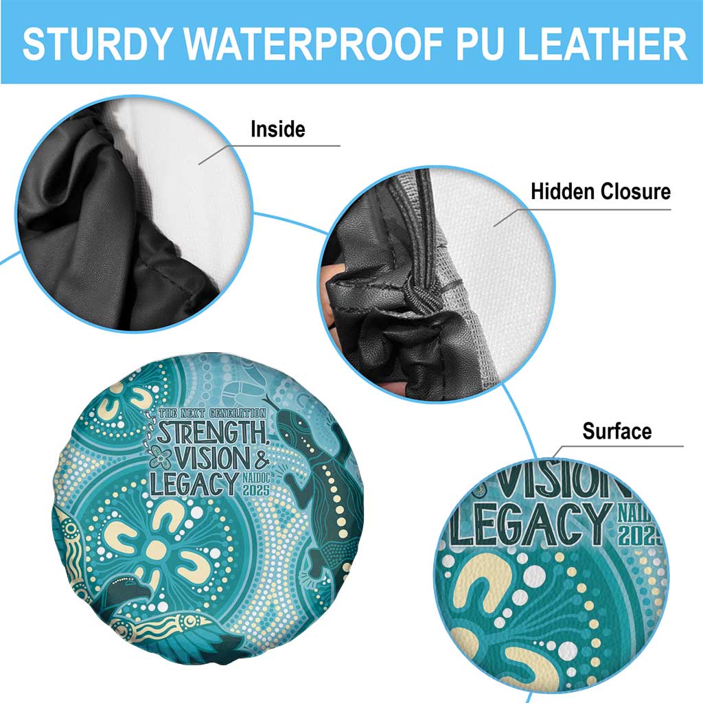 NAIDOC 2025 Strength Vision & Legacy Spare Tire Cover Future Dreaming - Teal