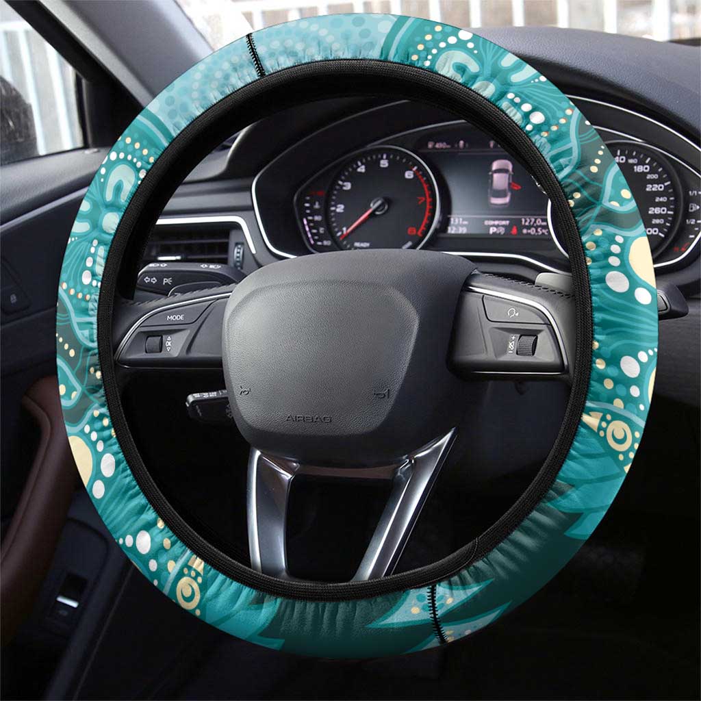 NAIDOC 2025 Strength Vision & Legacy Steering Wheel Cover Future Dreaming - Teal