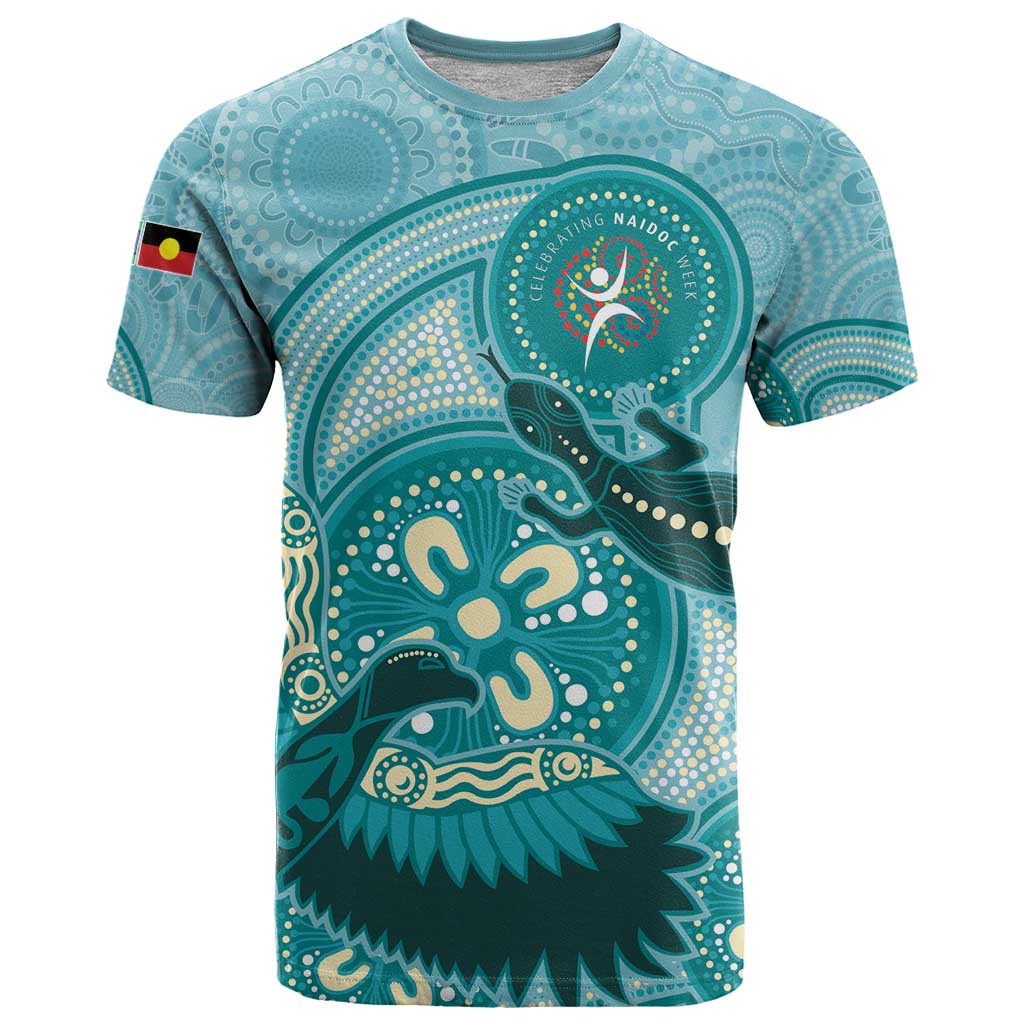 NAIDOC 2025 Strength Vision & Legacy T Shirt Future Dreaming - Teal