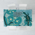 NAIDOC 2025 Strength Vision & Legacy Tablecloth Future Dreaming - Teal