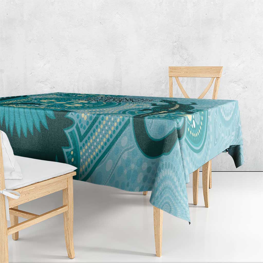 NAIDOC 2025 Strength Vision & Legacy Tablecloth Future Dreaming - Teal