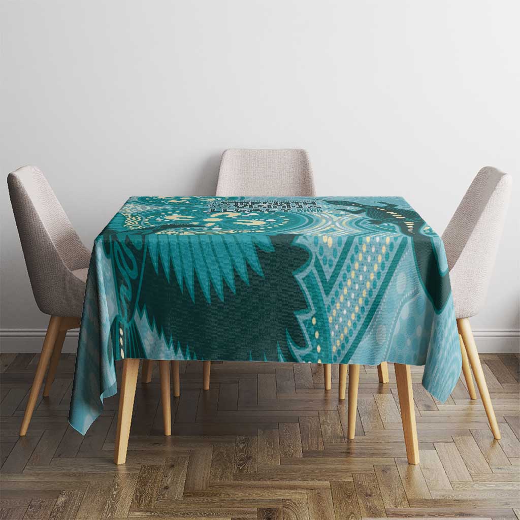 NAIDOC 2025 Strength Vision & Legacy Tablecloth Future Dreaming - Teal
