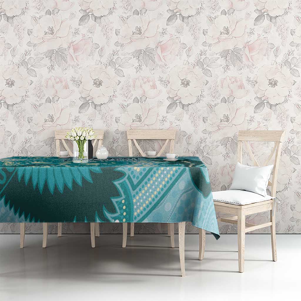 NAIDOC 2025 Strength Vision & Legacy Tablecloth Future Dreaming - Teal