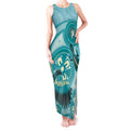 NAIDOC 2025 Strength Vision & Legacy Tank Maxi Dress Future Dreaming - Teal