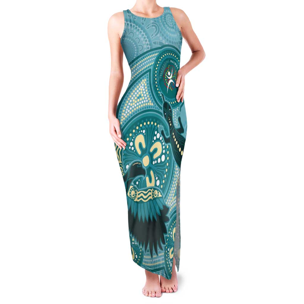 NAIDOC 2025 Strength Vision & Legacy Tank Maxi Dress Future Dreaming - Teal