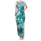 NAIDOC 2025 Strength Vision & Legacy Tank Maxi Dress Future Dreaming - Teal