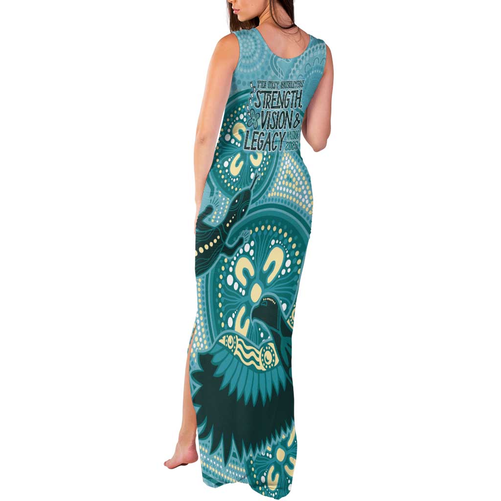 NAIDOC 2025 Strength Vision & Legacy Tank Maxi Dress Future Dreaming - Teal