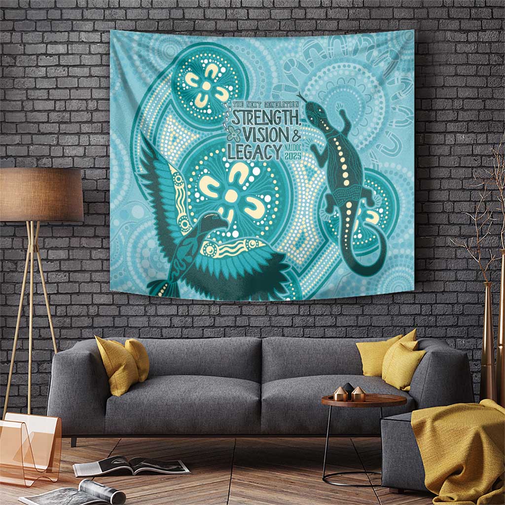 NAIDOC 2025 Strength Vision & Legacy Tapestry Future Dreaming - Teal
