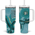 NAIDOC 2025 Strength Vision & Legacy Tumbler With Handle Future Dreaming - Teal