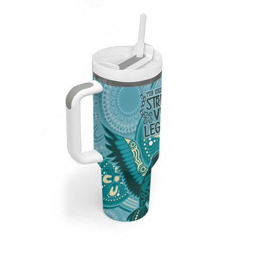 NAIDOC 2025 Strength Vision & Legacy Tumbler With Handle Future Dreaming - Teal