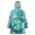 NAIDOC 2025 Strength Vision & Legacy Wearable Blanket Hoodie Future Dreaming - Teal