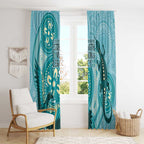 NAIDOC 2025 Strength Vision & Legacy Window Curtain Future Dreaming - Teal