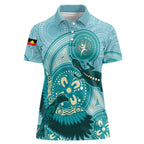 NAIDOC 2025 Strength Vision & Legacy Women Polo Shirt Future Dreaming - Teal
