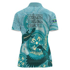 NAIDOC 2025 Strength Vision & Legacy Women Polo Shirt Future Dreaming - Teal