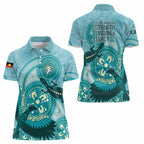 NAIDOC 2025 Strength Vision & Legacy Women Polo Shirt Future Dreaming - Teal