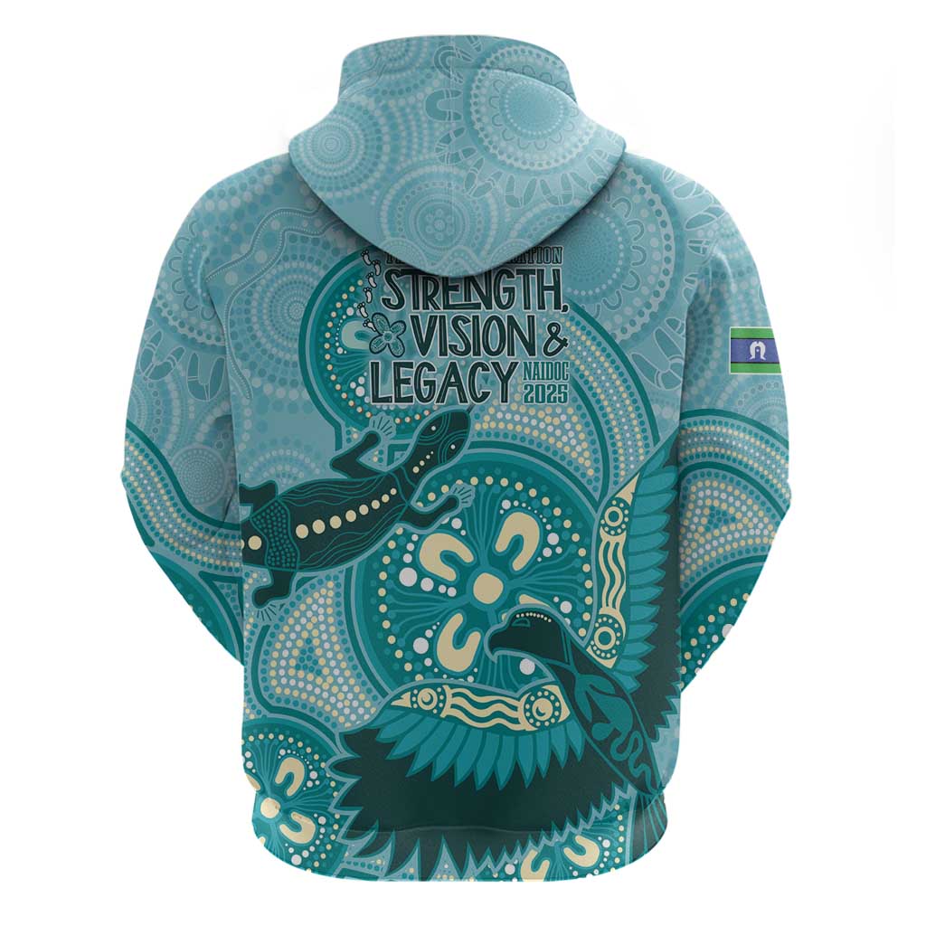 NAIDOC 2025 Strength Vision & Legacy Zip Hoodie Future Dreaming - Teal
