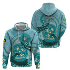NAIDOC 2025 Strength Vision & Legacy Zip Hoodie Future Dreaming - Teal