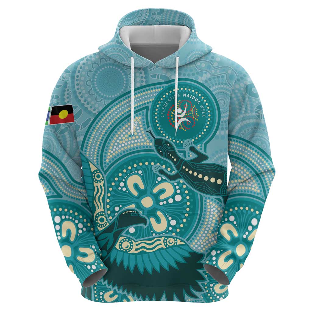 NAIDOC 2025 Strength Vision & Legacy Zip Hoodie Future Dreaming - Teal