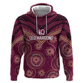 Personalized Australia QLD Maroons Hoodie Indigenous Aboriginal Mix Polynesian Motifs