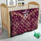 Personalized Australia QLD Maroons Quilt Indigenous Aboriginal Mix Polynesian Motifs