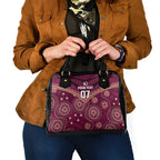 Personalized Australia QLD Maroons Shoulder Handbag Indigenous Aboriginal Mix Polynesian Motifs