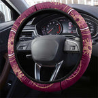 Australia QLD Maroons Steering Wheel Cover Indigenous Aboriginal Mix Polynesian Motifs