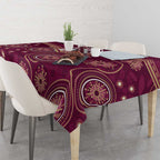 Personalized Australia QLD Maroons Tablecloth Indigenous Aboriginal Mix Polynesian Motifs