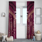 Personalized Australia QLD Maroons Window Curtain Indigenous Aboriginal Mix Polynesian Motifs