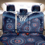 Personalized Australia NSW Blues Back Car Seat Cover Indigenous Aboriginal Mix Polynesian Motifs