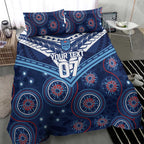 Personalized Australia NSW Blues Bedding Set Indigenous Aboriginal Mix Polynesian Motifs