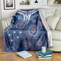Personalized Australia NSW Blues Blanket Indigenous Aboriginal Mix Polynesian Motifs