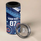 Personalized Australia NSW Blues 4 in 1 Can Cooler Tumbler Indigenous Aboriginal Mix Polynesian Motifs