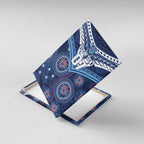 Personalized Australia NSW Blues Canvas Wall Art Indigenous Aboriginal Mix Polynesian Motifs