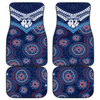 Personalized Australia NSW Blues Car Mats Indigenous Aboriginal Mix Polynesian Motifs