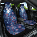 Personalized Australia NSW Blues Car Seat Cover Indigenous Aboriginal Mix Polynesian Motifs