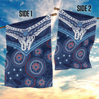 Personalized Australia NSW Blues Garden Flag Indigenous Aboriginal Mix Polynesian Motifs