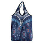 Personalized Australia NSW Blues Grocery Bag Indigenous Aboriginal Mix Polynesian Motifs